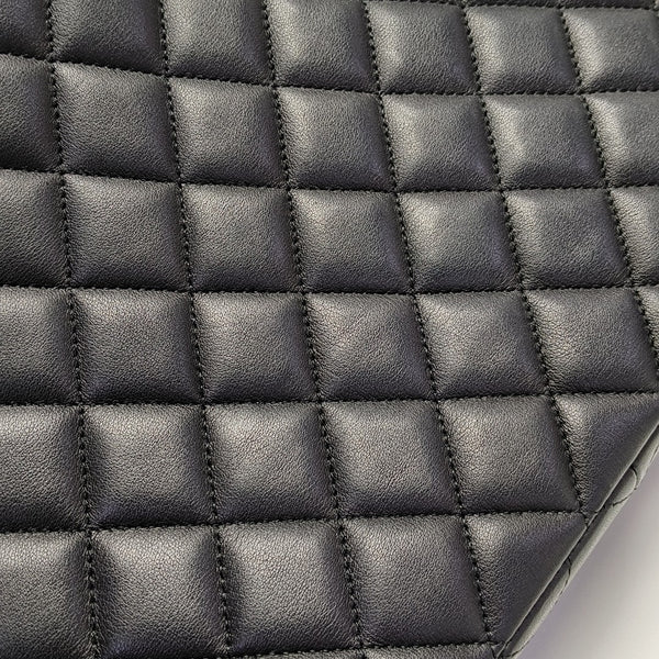 SURPIQUE Quilted Calfskin Black