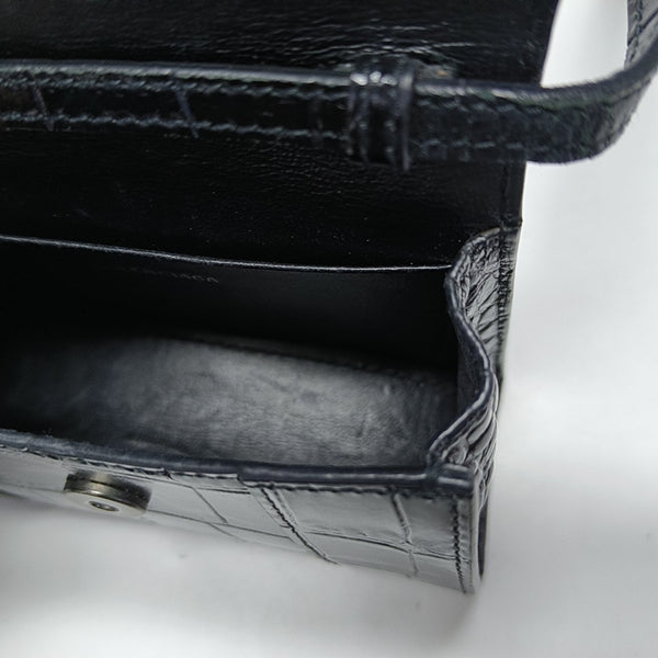 Hourglass Mini Calfskin Black