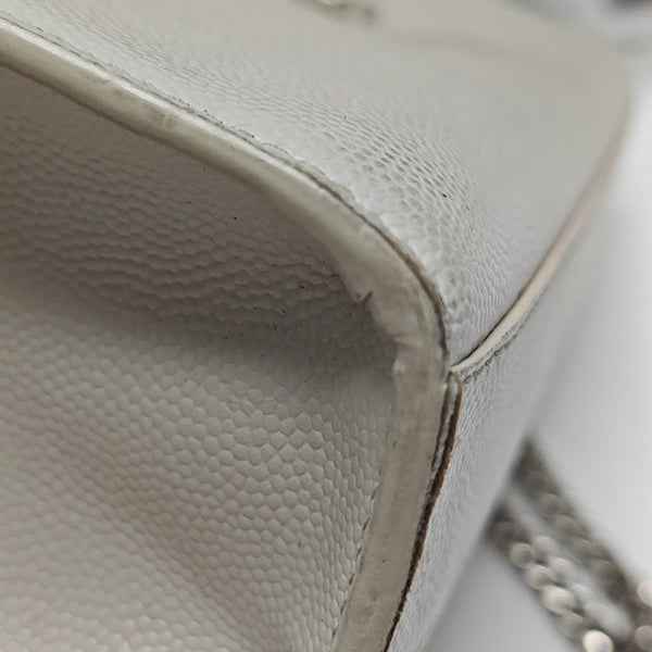 KATE Medium Calfskin White