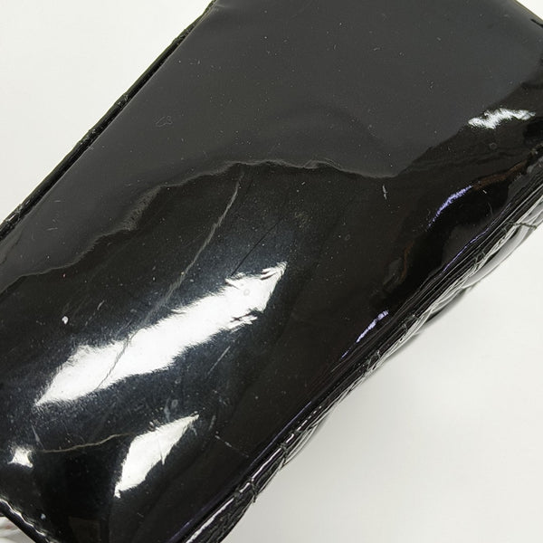 Lady Dior Medium Cannage Patent Leather Black