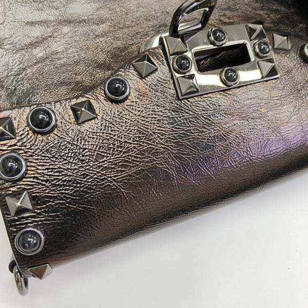 Calfskin Shoulder Bag Brown