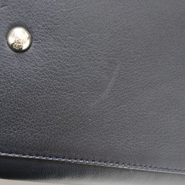 Calfskin Top Handle Bag Blue