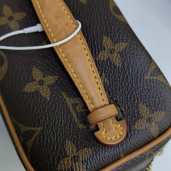 NICE Super Mini Monogram Coated Canvas Brown