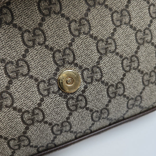 Ophidia Small Monogram Lona Revestida Beige