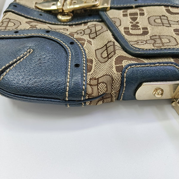 Fabric Shoulder Bag Brown