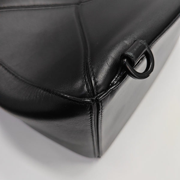Puzzle Medium Calfskin Black