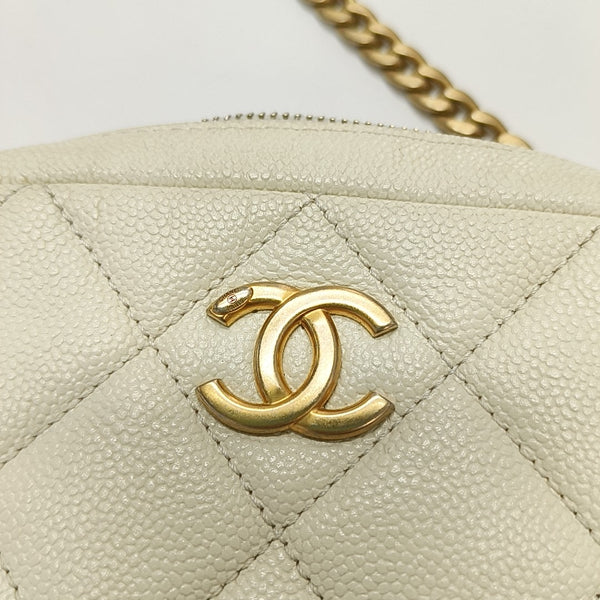 Quilted Grained Calfskin White