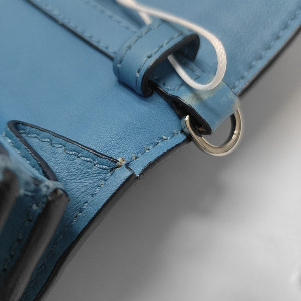 Calfskin Shoulder Bag Blue