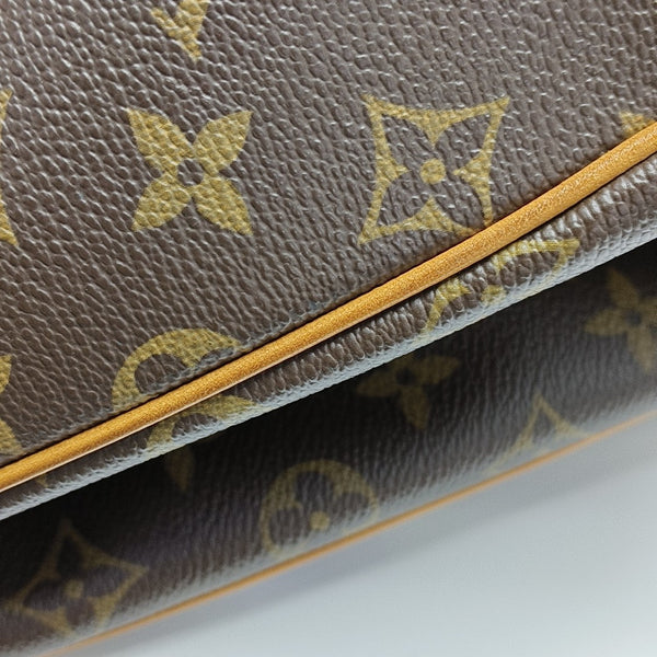 GRIET Monogram Coated Canvas Brown