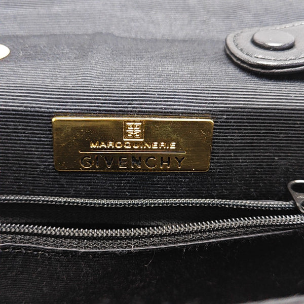 Calfskin Top Handle Bag Black
