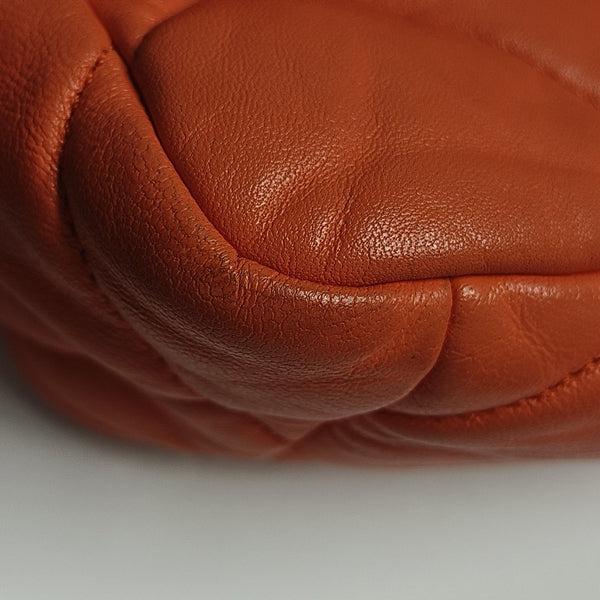 CHANEL 19 Small Quilted Lambskin Orange