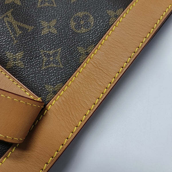CABAS VOYAGE PM Monogram Coated Canvas Brown