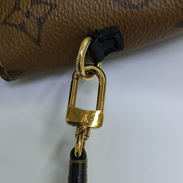Monogram Coated Canvas Shoulder Bag Brown