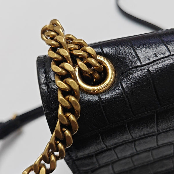 SUNSET Small Calfskin Black
