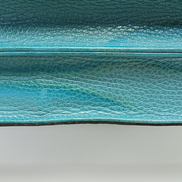 Interlocking G Large Calfskin Blue