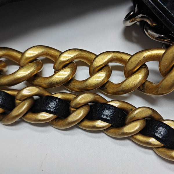 CHANEL 19 Small Quilted Lambskin Black