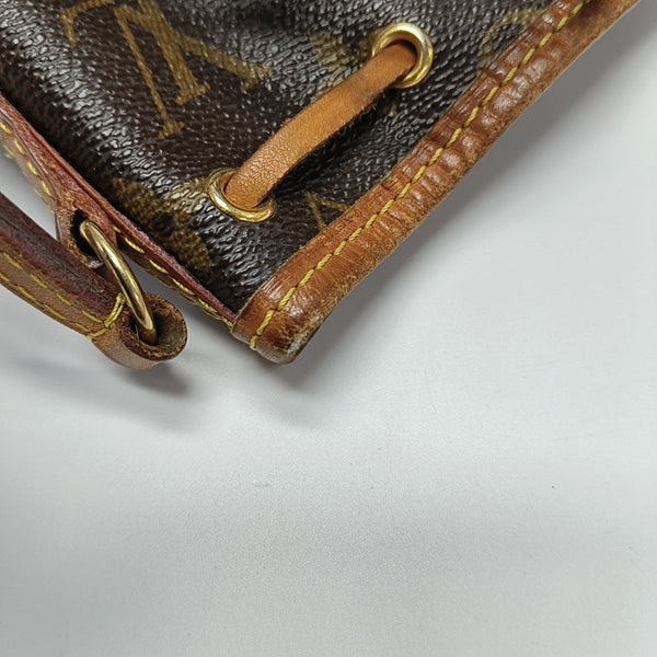 NÉONOÉ Nano Monogram Coated Canvas Brown