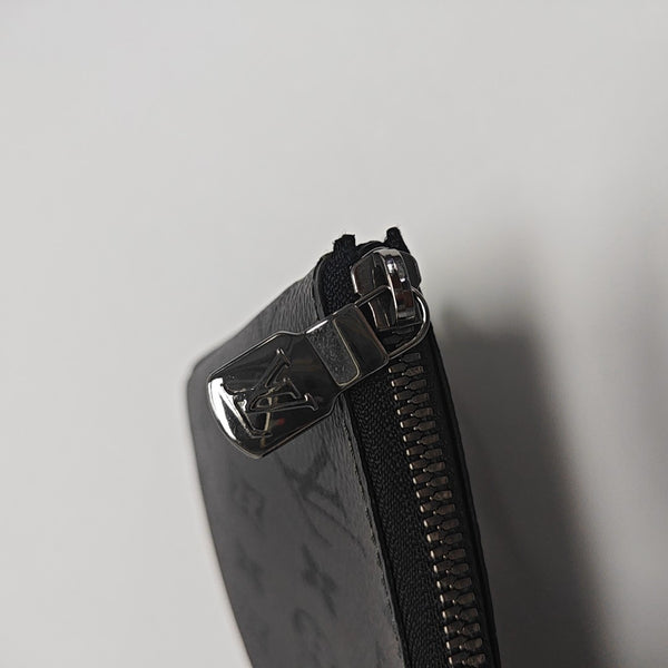 TRIO Monogram Coated Canvas Black