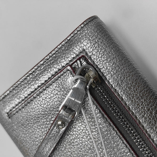 Love Lambskin Silver Wallet