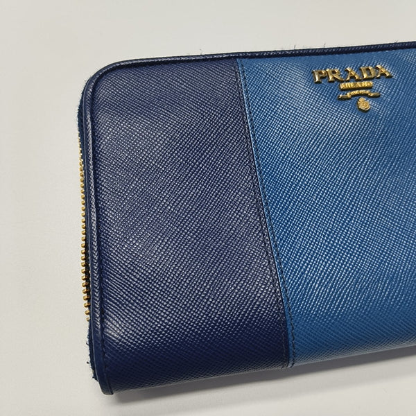 Calfskin Wallet Blue