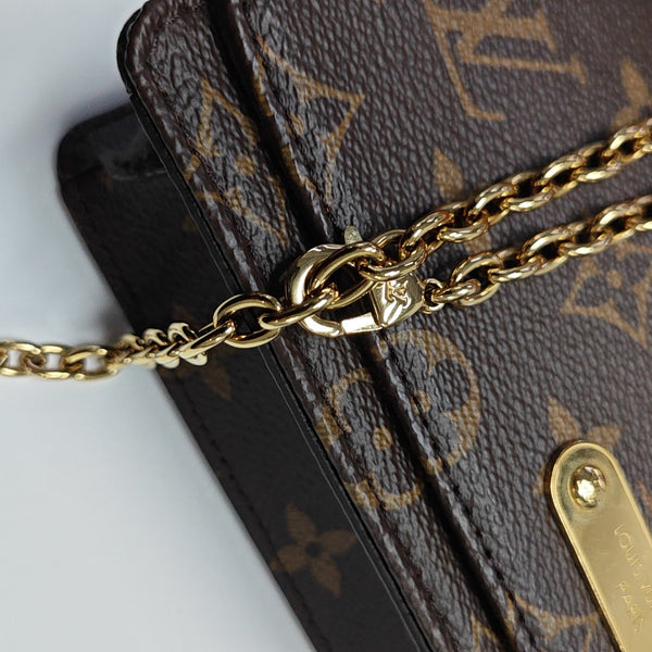 Lily Monogram Coated Canvas Brown