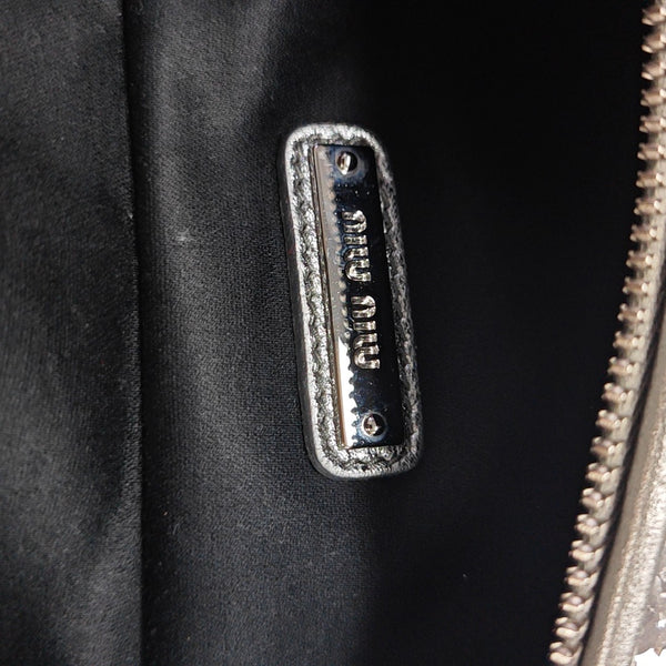 Two-Tone Waist Bag Special Material Silver