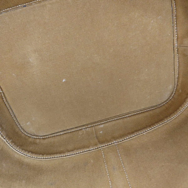 Authenticated pre-owned TRIOMPHE CANVAS Medium Coated Canvas Yellow - Bucket Bag at Looply