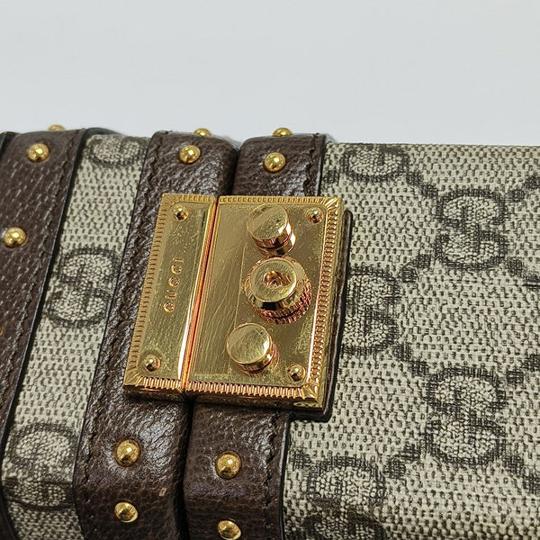 Monogram Coated Canvas Shoulder Bag Beige