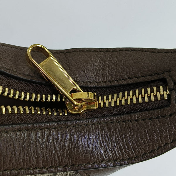 Ophidia Mini Monogram Coated Canvas Beige