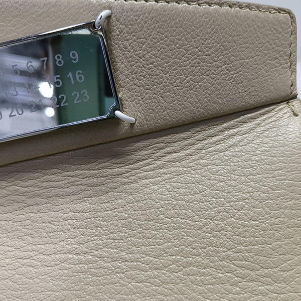 Calfskin Top Handle Bag Beige