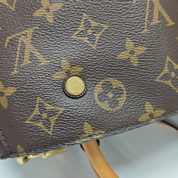 MONTAIGNE BB Monogram Coated Canvas Brown