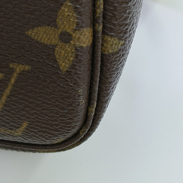ACCESSOIRES Monogram Coated Canvas Brown