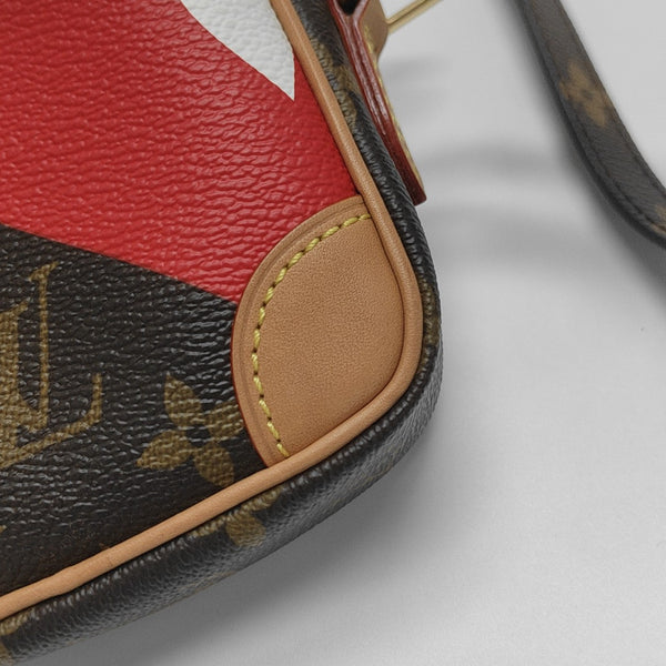 PANAME SET Monogram Coated Canvas Brown