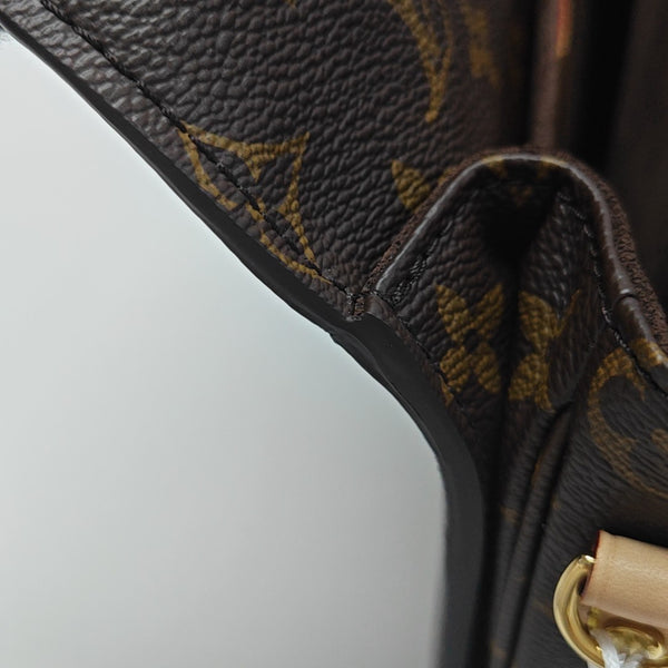 MÉTIS MM Monogram Coated Canvas Brown
