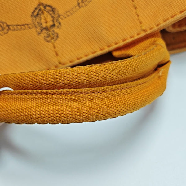 Denim Quilted Canvas Orange