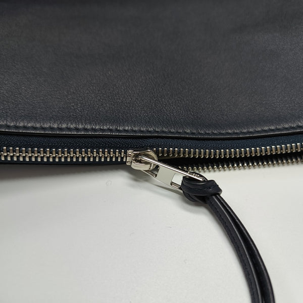 Calfskin Shoulder Bag Blue