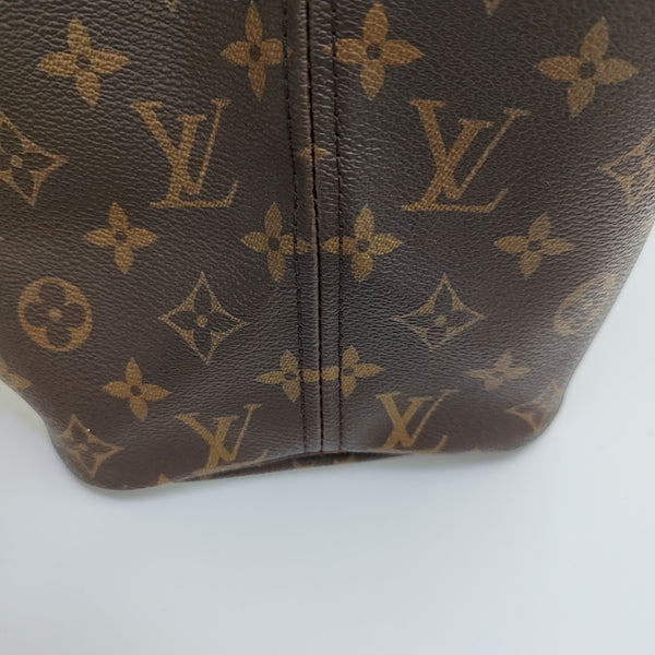 NEVERFULL MM Monogram Coated Canvas Brown