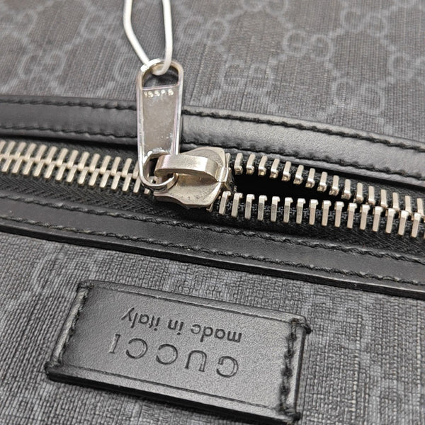 GG Imprime Small Monogram Coated Canvas Black