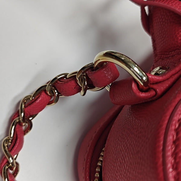 FILIGREE Medium Quilted Grained Calfskin Red