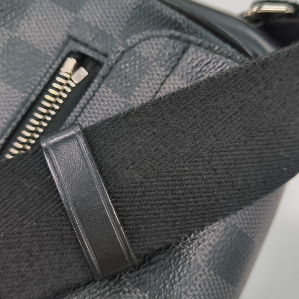 DISTRICT MM Damier Graphite Coated Canvas Gray