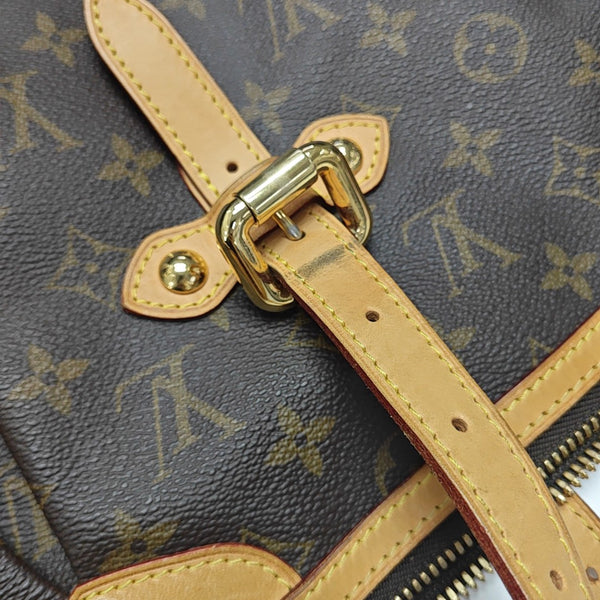 PALERMO GM Monogram Coated Canvas Brown