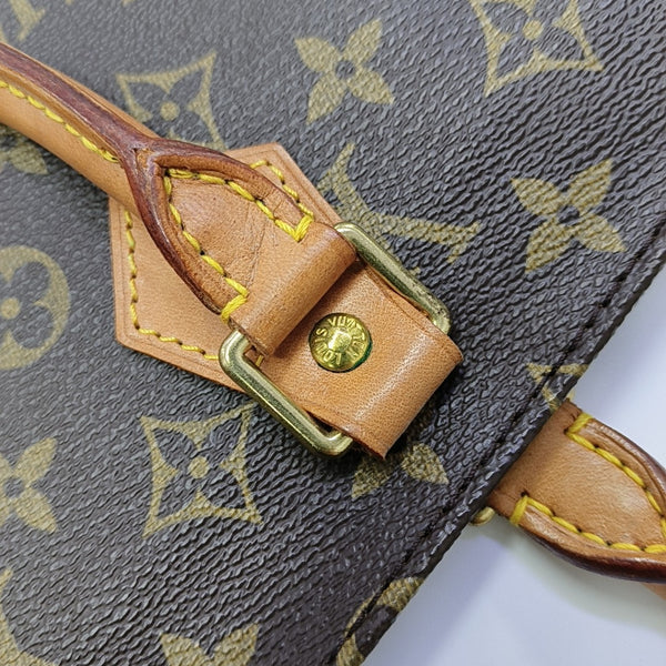 SAC PLAT GM Monogram Coated Canvas Brown