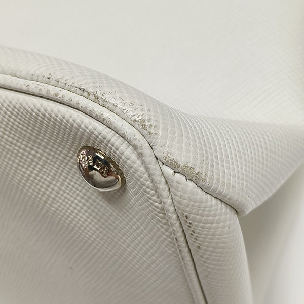 Twin Saffiano Calfskin White