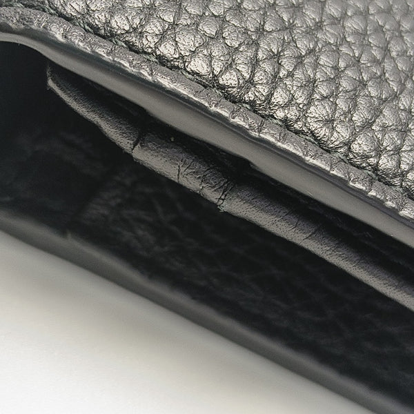 Animalier Large Calfskin Black Card Holder