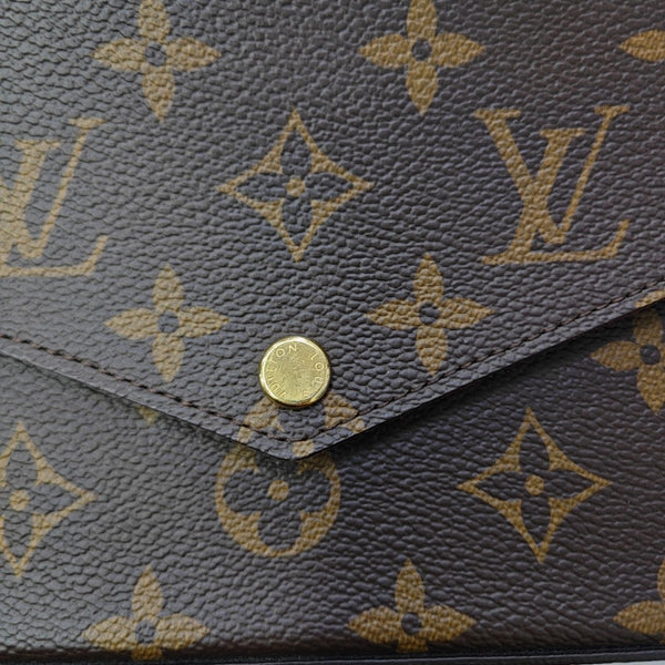 FÉLICIE Monogram Coated Canvas Brown