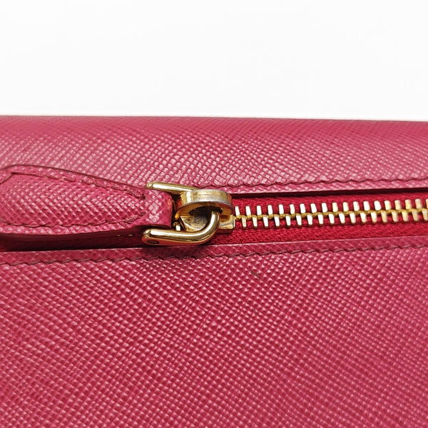 Saffiano Calfskin Wallet Red