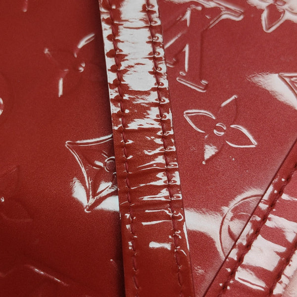 Monogram Patent Leather Tote Bag Red