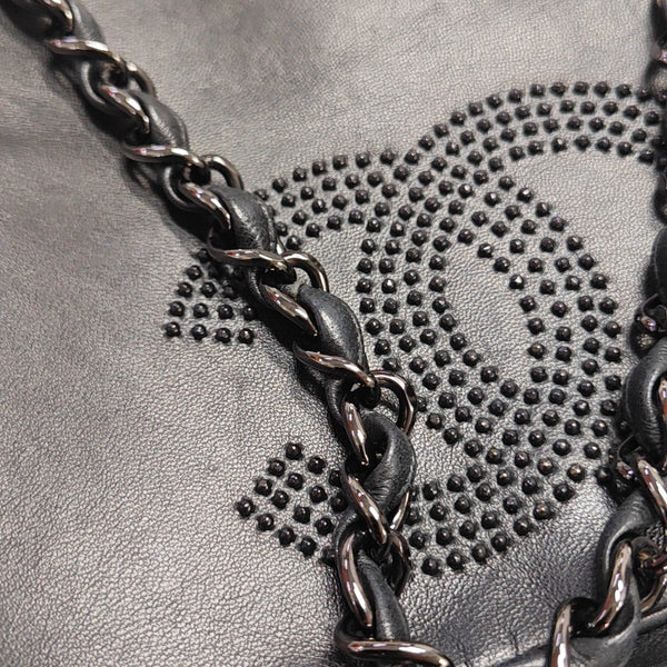 Lambskin Shoulder Bag Black