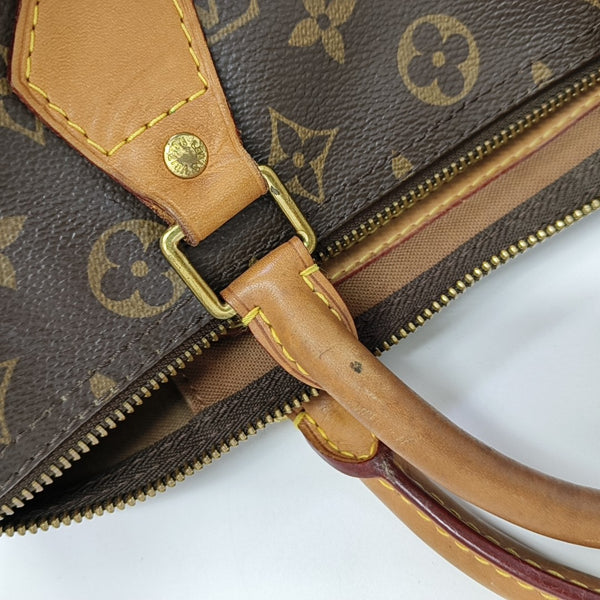 SPEEDY 30 Monogram Coated Canvas Brown