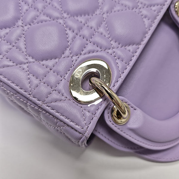Lady Dior Mini Lambskin Purple